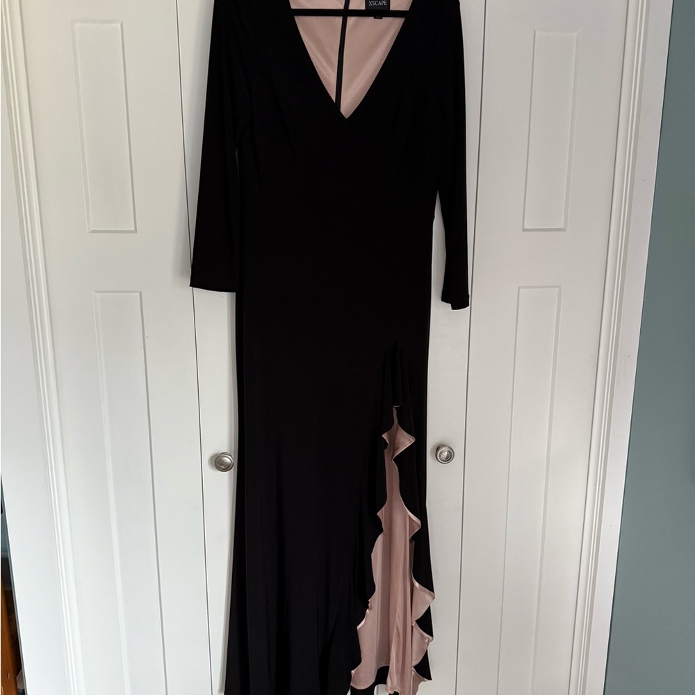 Elegant Black and blush Dress